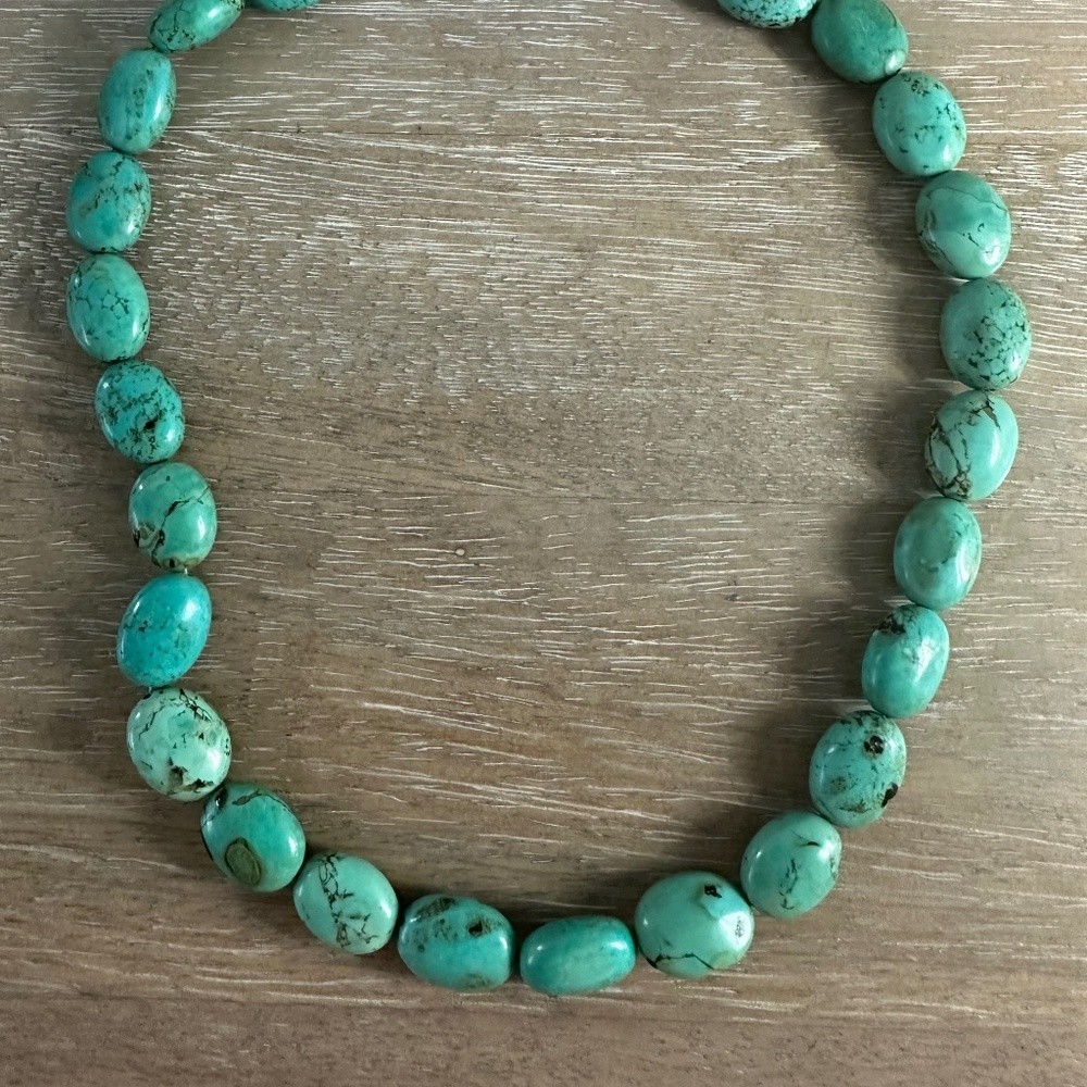 Turquoise Chunky Boho Necklace
